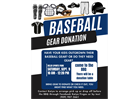 Baseball Gear Donation