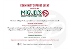 Fundraising @ Miguel's Jr