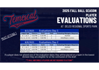 2025 Fall Ball Evaluations